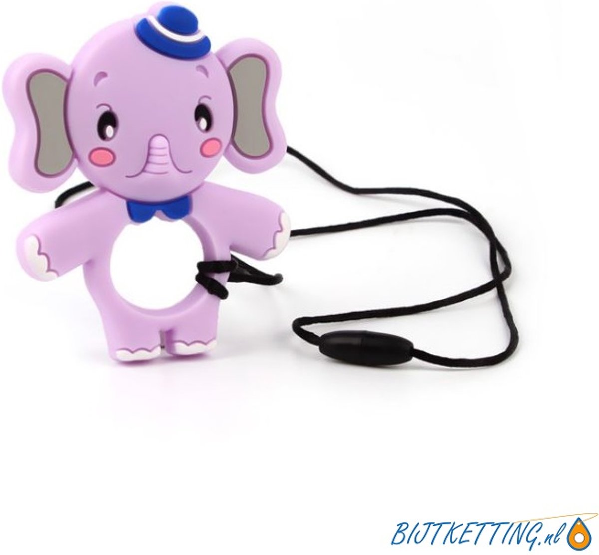 Bijtketting  | Olifant 2 kleuren | Lila